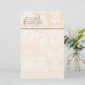 Monogram Bruin & Koraal Stationery Briefpapier (Staand voorkant)