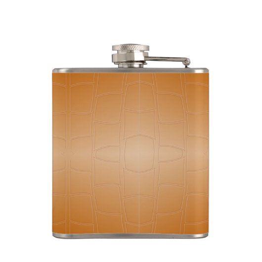 Monogram bruin leer geweven heupfles (Achterkant)