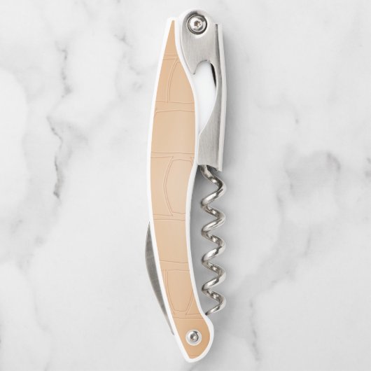 Monogram bruin leer geweven kurkentrekker (Achterkant)