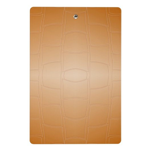 Monogram bruin leer geweven mini klembord (Achterkant)