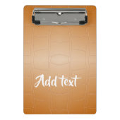 Monogram bruin leer geweven mini klembord (Voorkant)