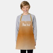 Monogram bruin leer geweven schort (Gedragen)