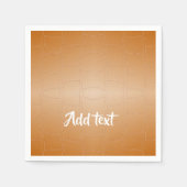 Monogram bruin leer geweven servet (Voorkant)