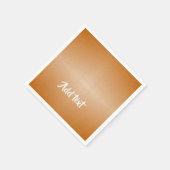 Monogram bruin leer geweven servet (Hoek)