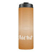 Monogram bruin leer geweven thermosbeker (Voorkant)