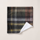 Monogram bruin ruitmotief bad handdoek (Wasdoekje)