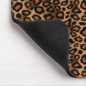 Monogram bruin, zwart en goudluipaard muismat (Hoek)