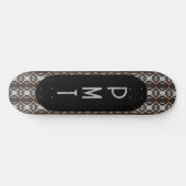 Monogram Bruin Zwart Skateboard (Horizontaal)