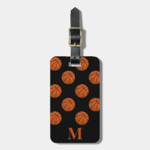 Monogram bruine basketbalballen, zwart