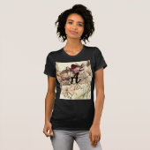 Monogram  bruine kersenbloesems t-shirt (Voorkant volledig)