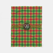 Monogram Buchanan Tartan Fleece Deken (Voorkant)