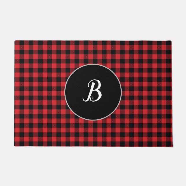 Monogram Buffalo Check Pattern Deurmat (Voorkant)