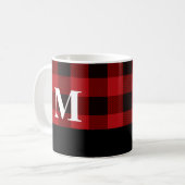 Monogram Buffalo Plaid Koffiemok (Voorkant links)