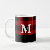 Monogram Buffalo Plaid Koffiemok (Links)