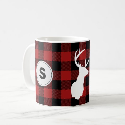 Monogram Buffalo Pset Lumberjack Elk Koffiemok (Voorkant links)