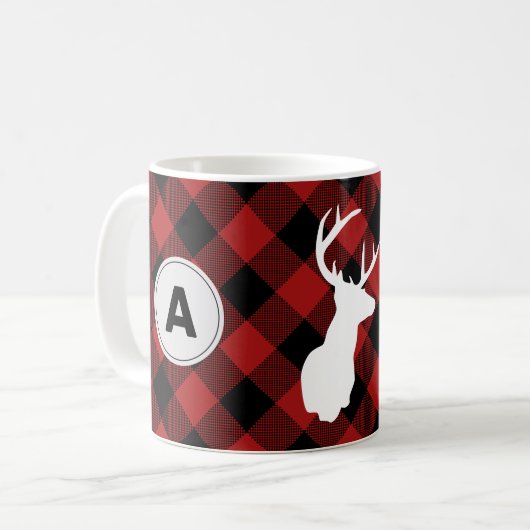 Monogram Buffalo Pset Lumberjack Elk Koffiemok (Voorkant links)