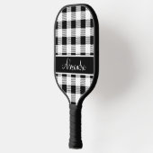 Monogram Buffalo Pset White en Black Pickleball Pickleball Paddle (Links)