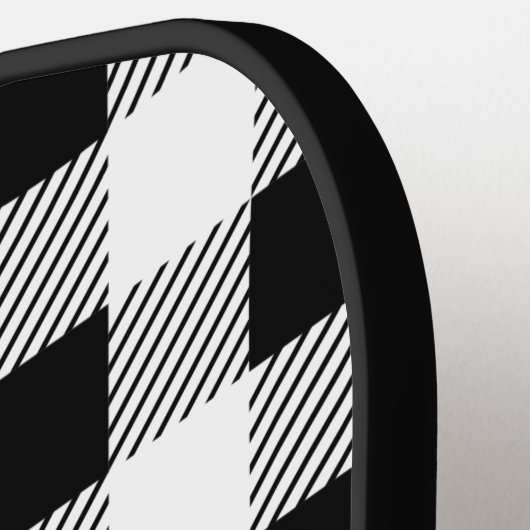 Monogram Buffalo Pset White en Black Pickleball  Pickleball Paddle (Links Detail)