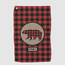 Monogram buffalo speldenBeer Golfhanddoek