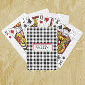 Monogram buffelcontrole, rood, deck van de Acent v Pokerkaarten