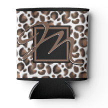 Monogram buiten de verpakking Zwarte bruine luipaa