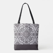 Monogram Bumblebees Mandala Canvas tas (Achterkant)