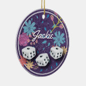 Monogram Bunco- of Bunco-Ornament Keramisch Ornament (Rechts)