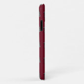 Monogram Burgundy Bassoon Case-Mate iPhone Case (Achterkant/rechts)