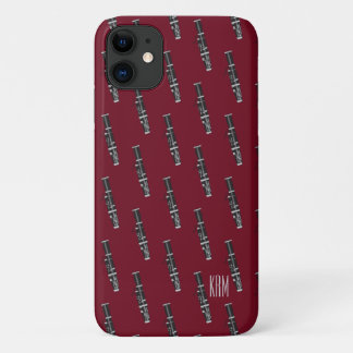 Monogram Burgundy Bassoon Case-Mate iPhone Case