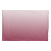 Monogram Burgundy Ombre Gradient Wedding Couple Kussensloop (Achterkant-Links)