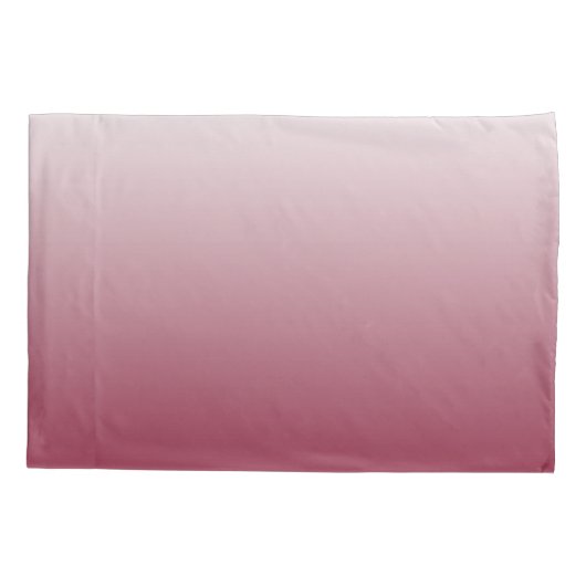 Monogram Burgundy Ombre Gradient Wedding Couple Kussensloop (Achterkant-Links)