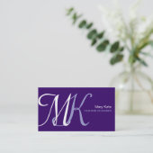 Monogram Business Color Visitekaartje (Staand voorkant)