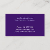 Monogram Business Color Visitekaartje (Achterkant)