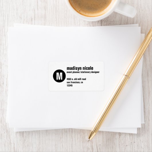 MONOGRAM BUSINESS LABEL (Insitu)