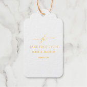 Monogram Business Logo Cadeaulabels (Voorkant)