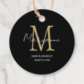 Monogram Business Logo Label (Voorkant)