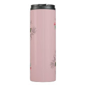 monogram butterfly Dusty Roos - Aangepast Thermosbeker (Achterkant)