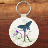 Monogram Butterfly Fantasy K Sleutelhanger (Voorkant)