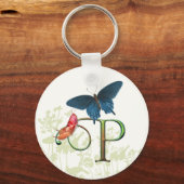 Monogram Butterfly Fantasy P Sleutelhanger (Voorkant)