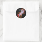 Monogram, Butterfly Nebula, Scorpius Constellation Ronde Sticker (Tas)