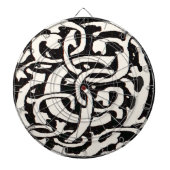  Monogram C Art Nouveau Letter Dartbord (Voorkant)