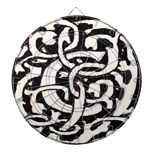  Monogram C Art Nouveau Letter Dartbord (Voorkant)