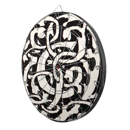 Monogram C Art Nouveau Letter Dartbord (Voorkant Rechts)