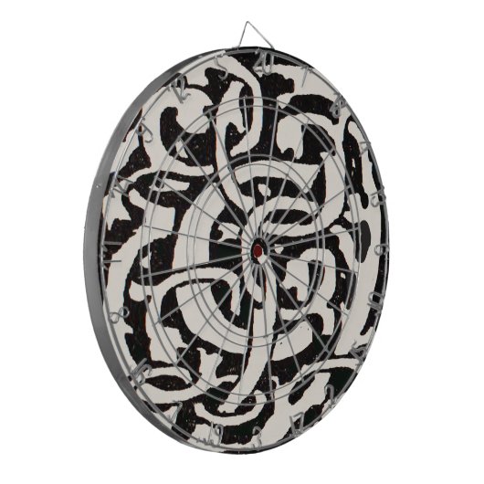  Monogram C Art Nouveau Letter Dartbord (Voorkant Links)