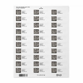 Monogram C Art Nouveau Letter Etiket (Full Sheet)