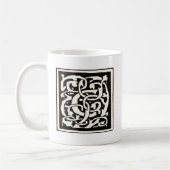 Monogram C Art Nouveau Letter Koffiemok (Links)