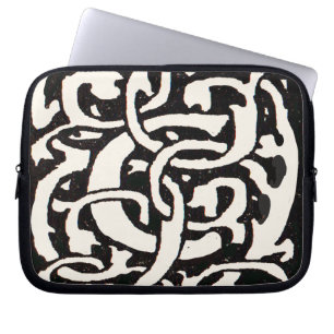  Monogram C Art Nouveau Letter Laptop Sleeve