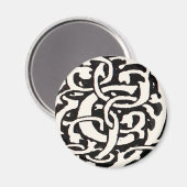 Monogram C Art Nouveau Letter Magneet (Voorkant / Achterkant)