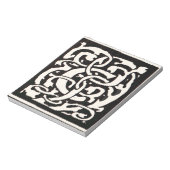 Monogram C Art Nouveau Letter Notitieblok (Linkerzijde)