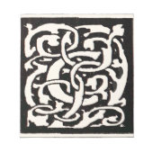  Monogram C Art Nouveau Letter Notitieblok (Voorkant)